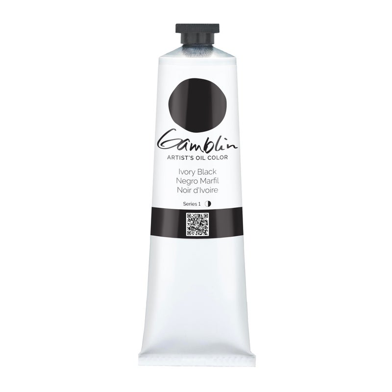 Gamblin Artist Oil 150Ml Ivory Black